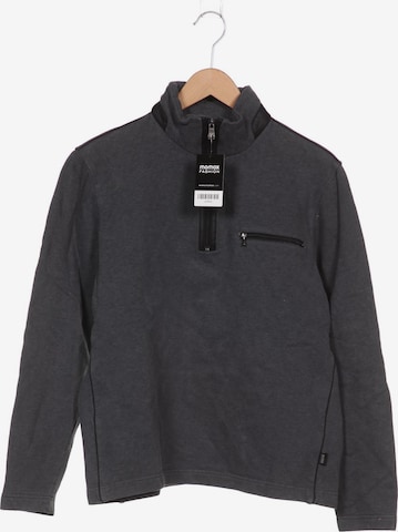 BOSS Sweatshirt & Zip-Up Hoodie in L in Grey: front