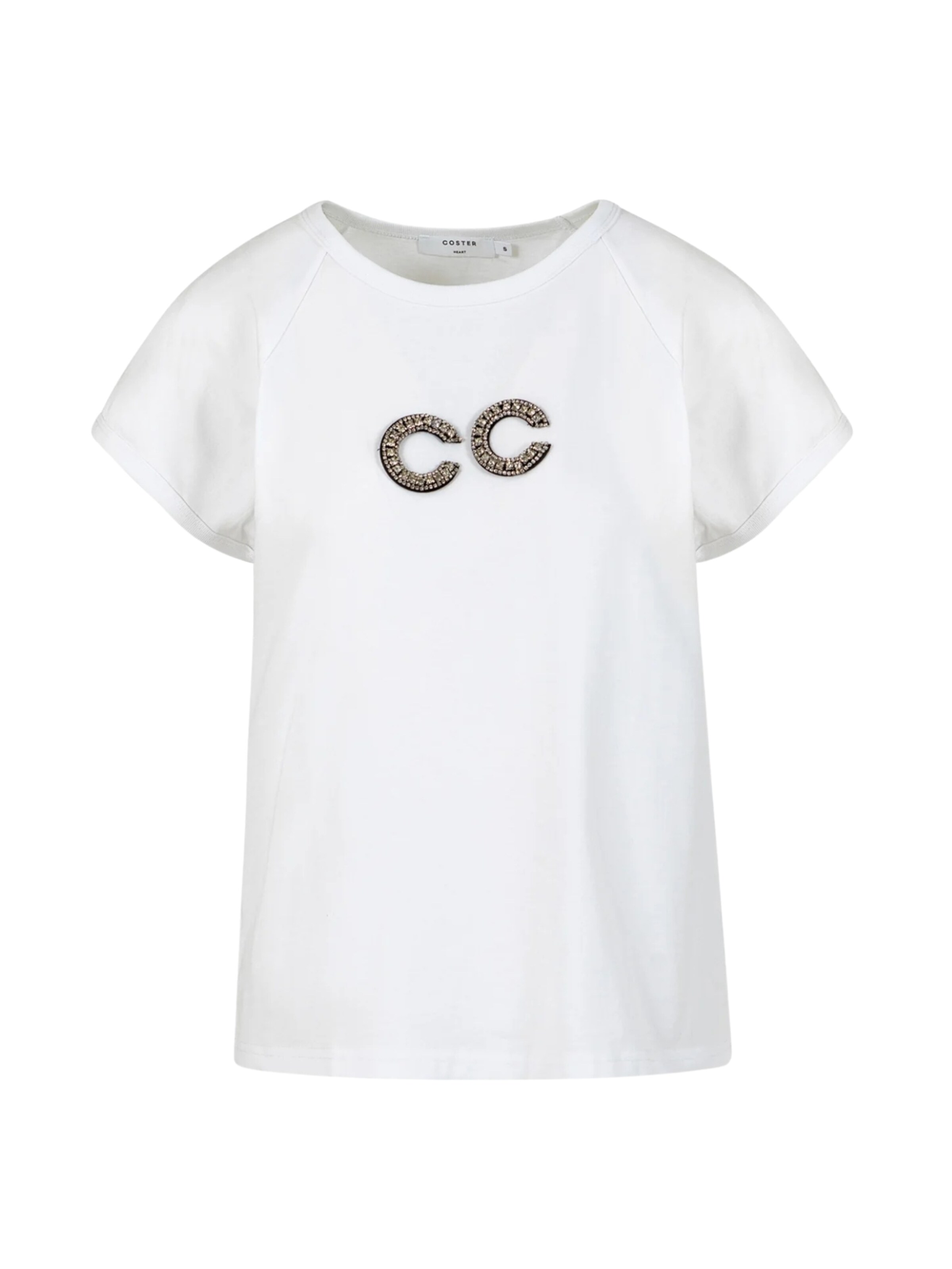 Coster Copenhagen Top ' Bead ' in White: front