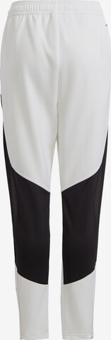 ADIDAS PERFORMANCE Slim fit Workout Pants 'Juventus Turin Tiro 23' in White