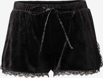 Hunkemöller Pajama Pants in Black: front