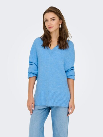 Pull-over 'MARINA' JDY en bleu : devant