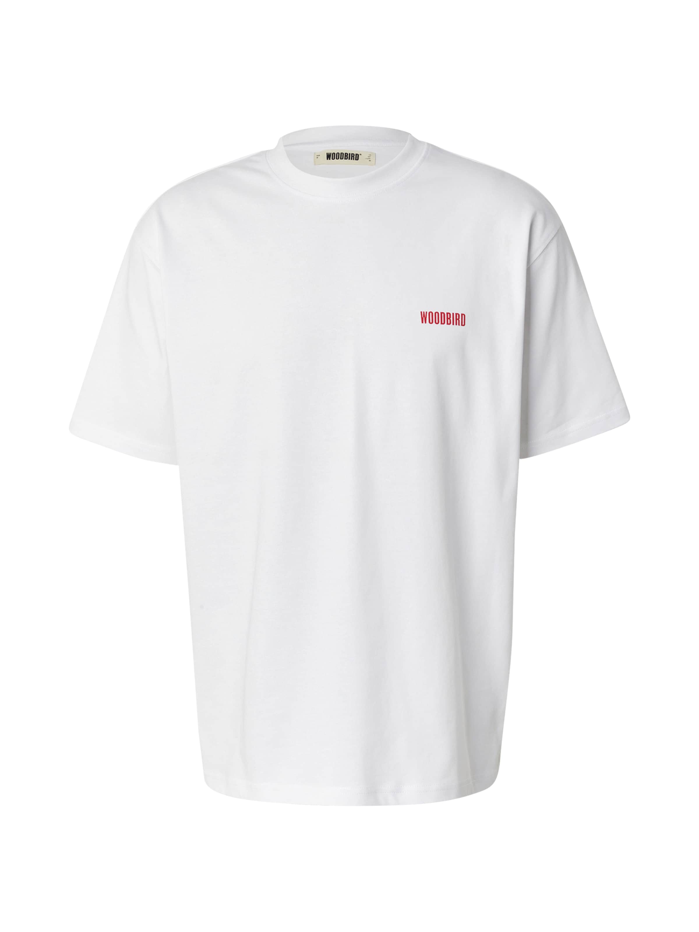 T-Shirt 'Baine Space' Woodbird en blanc : devant