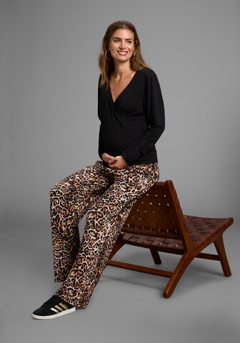 Neun Monate Regular Pants in Brown