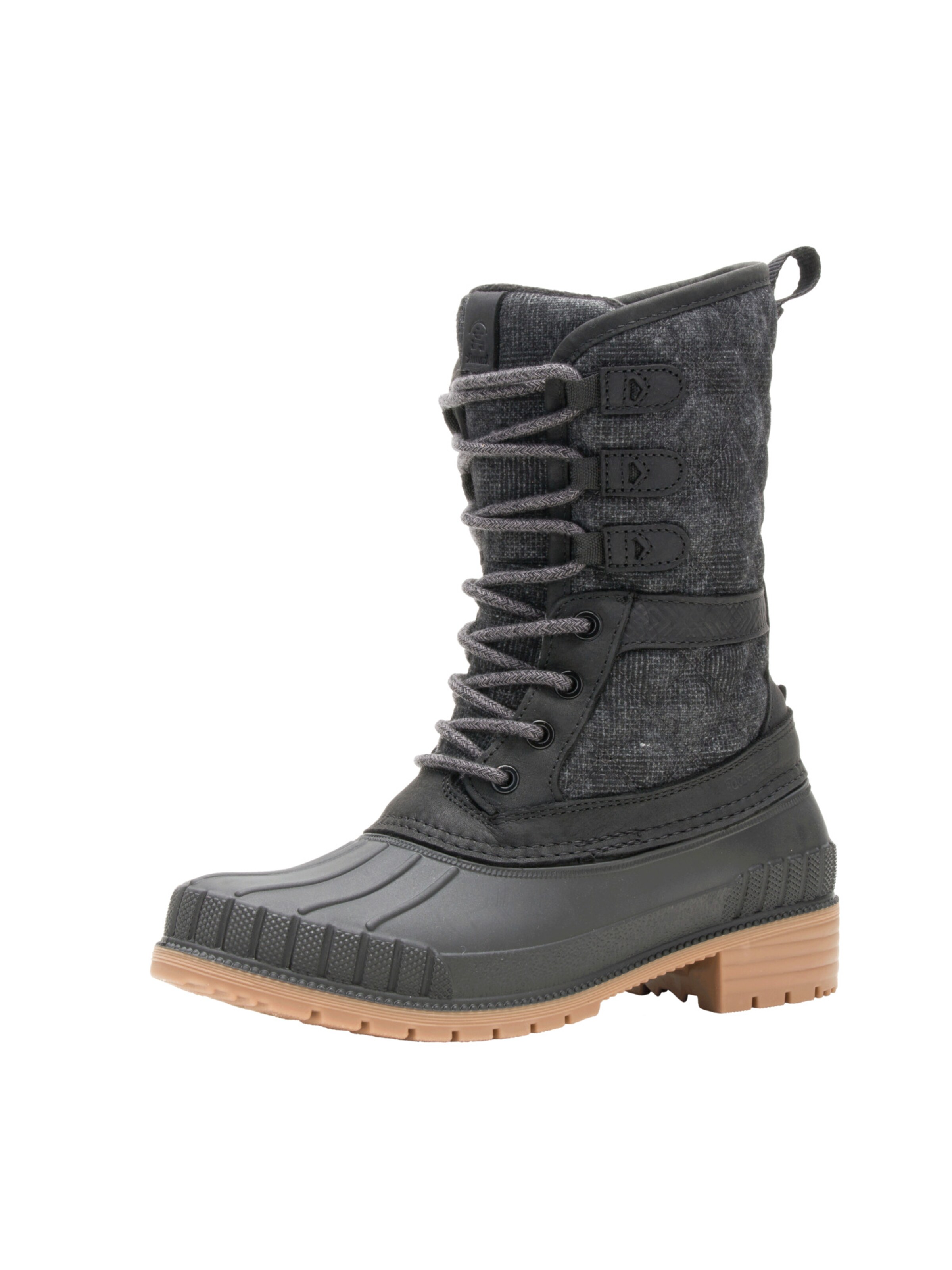 Kamik - Botas de neve 'Sienna' em preto: frente