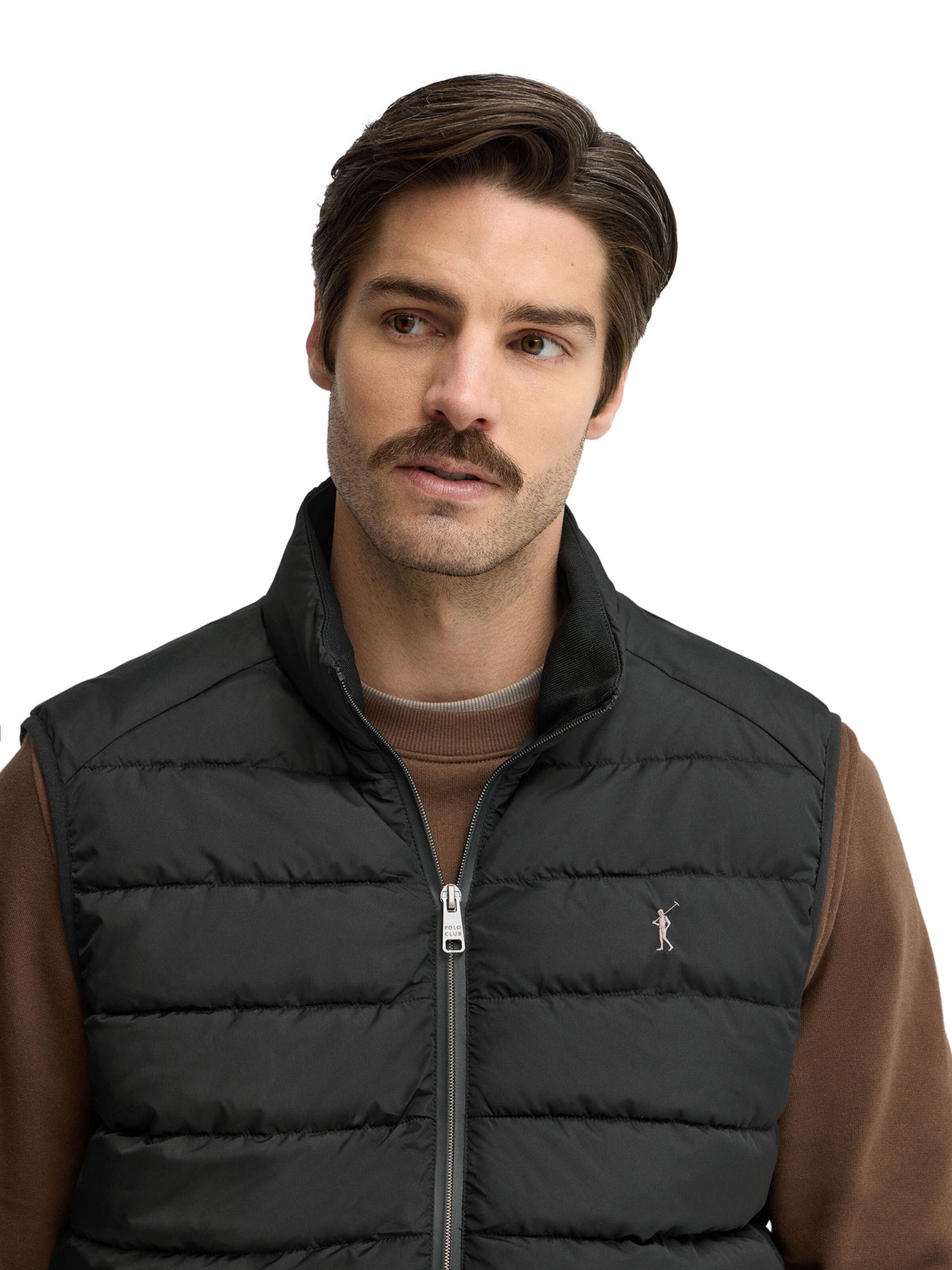 Polo Club Vest in Black