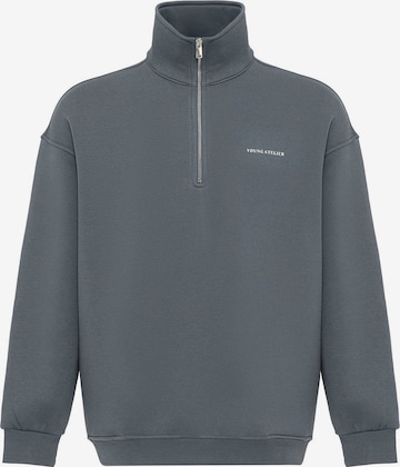 VAMOS CLO Μπλούζα φούτερ σε γκρι: μπροστά