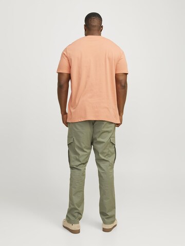 Jack & Jones Plus - Camiseta 'JJEBradley' en naranja