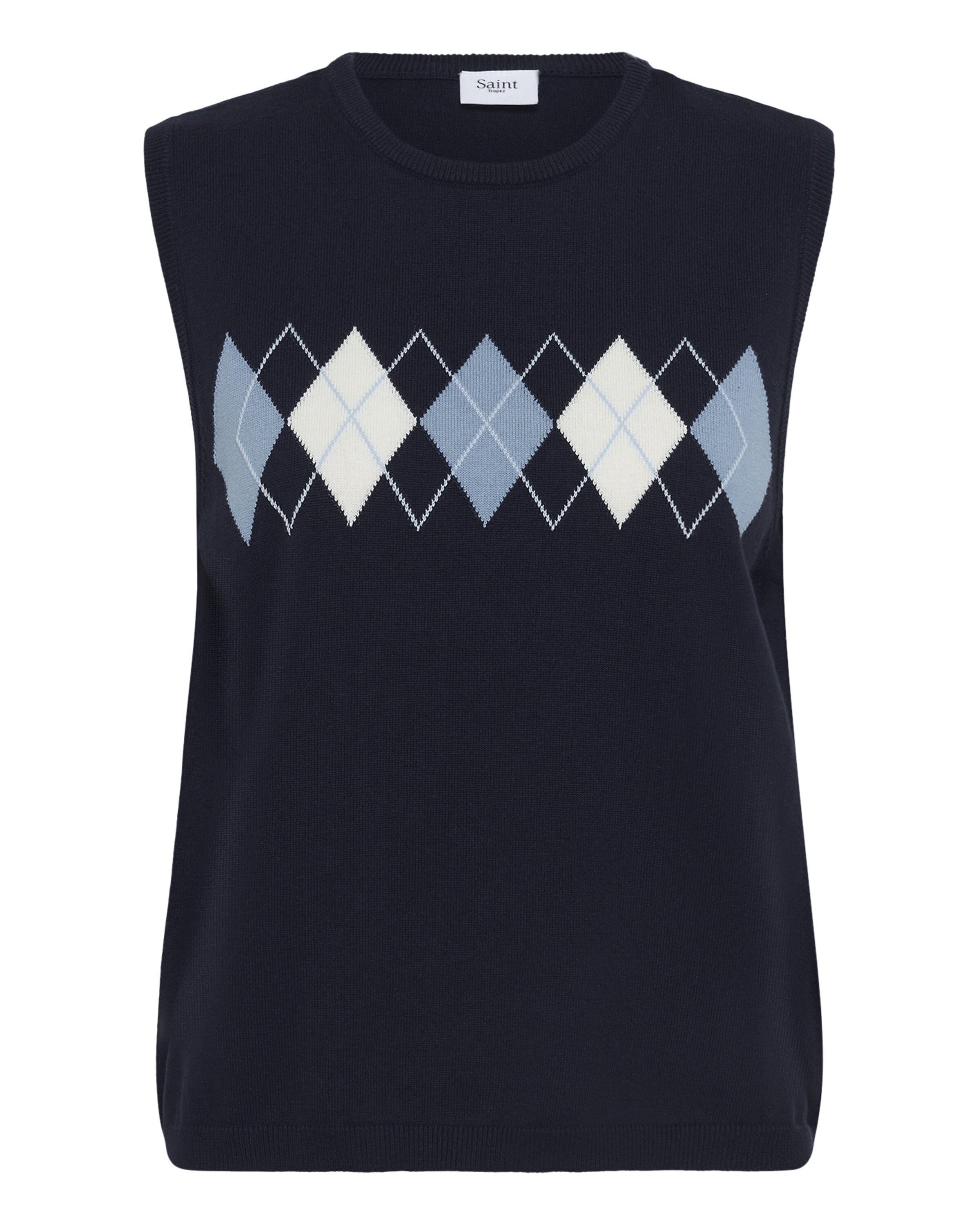 SAINT TROPEZ Weste in Blau: Vorderseite