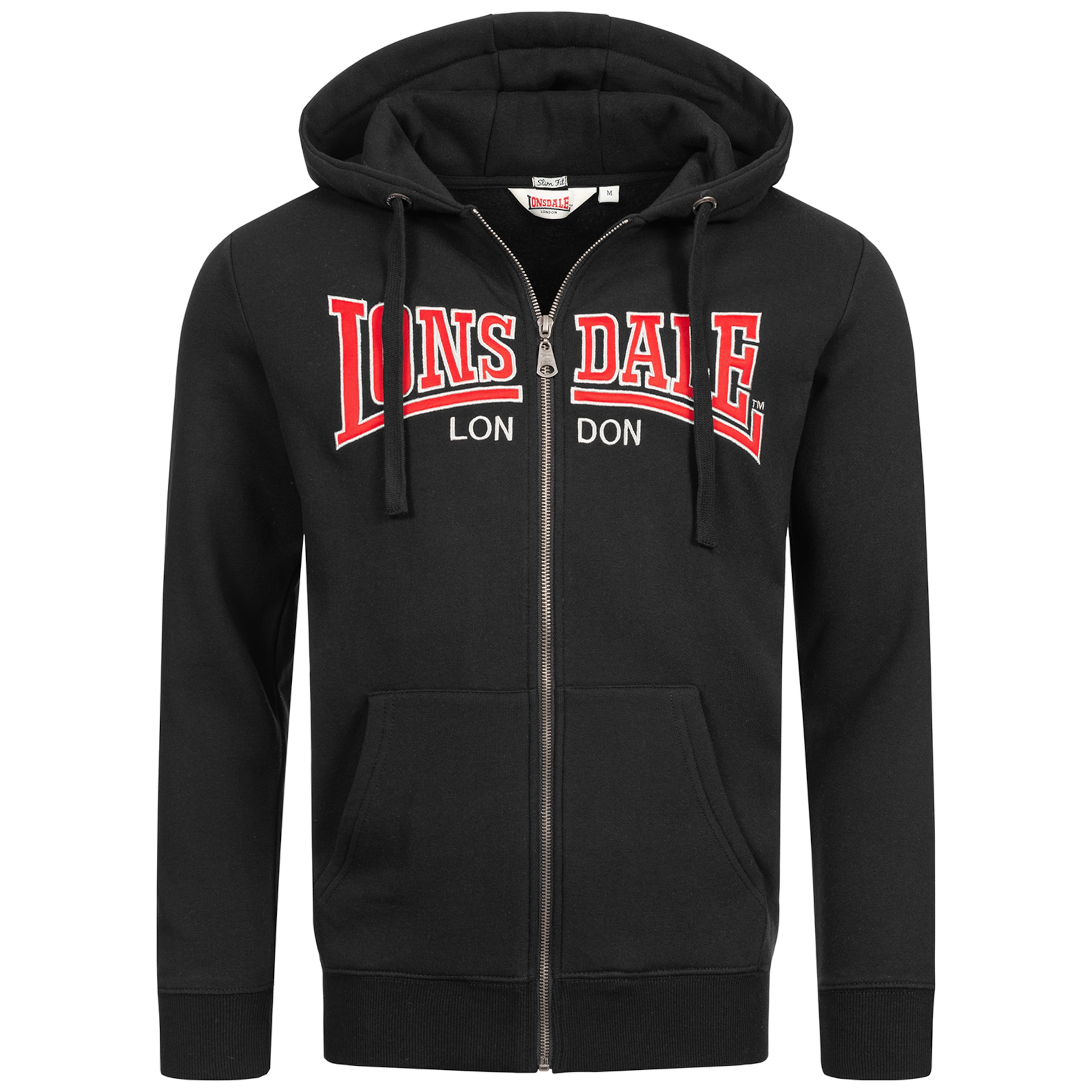 LONSDALE Mikina 'Birmingham' ve velikosti S - červená / černá / bílá, Produkt