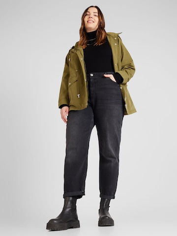 ONLY Carmakoma Between-Seasons Parka 'Starline Spring' in Green