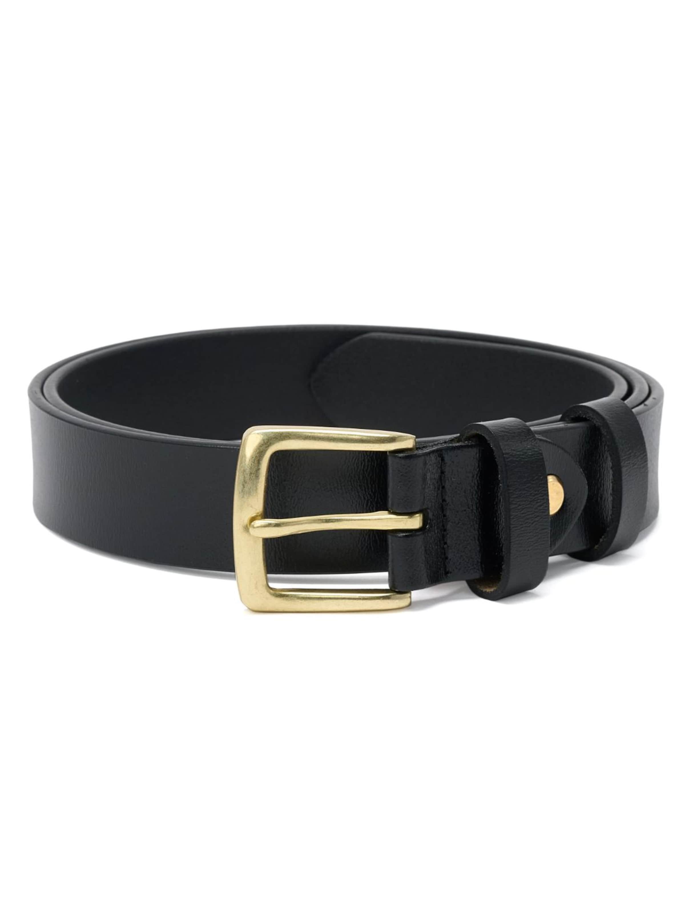 jolar Belt 'GENUINE' in Black: front