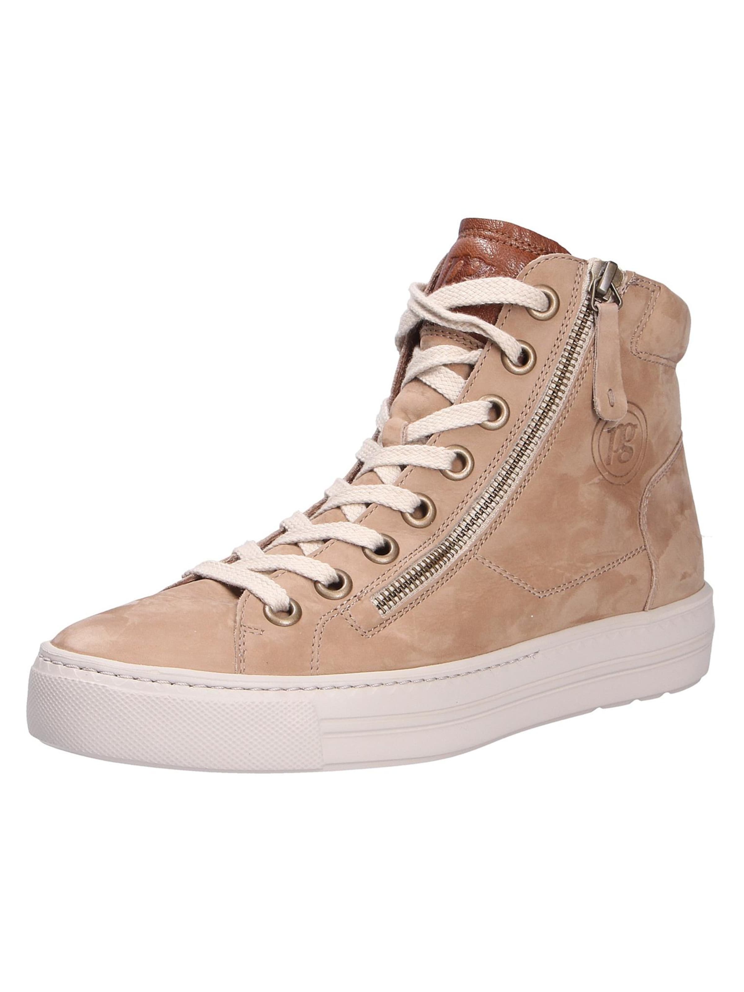 Paul Green High-Top Sneakers in Beige: front