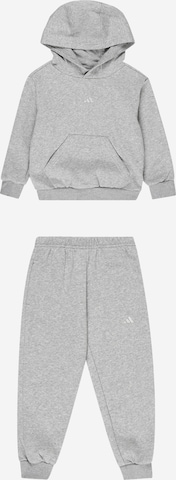 ADIDAS SPORTSWEAR Trainingsanzug 'Little Fleece' in Grau: predná strana