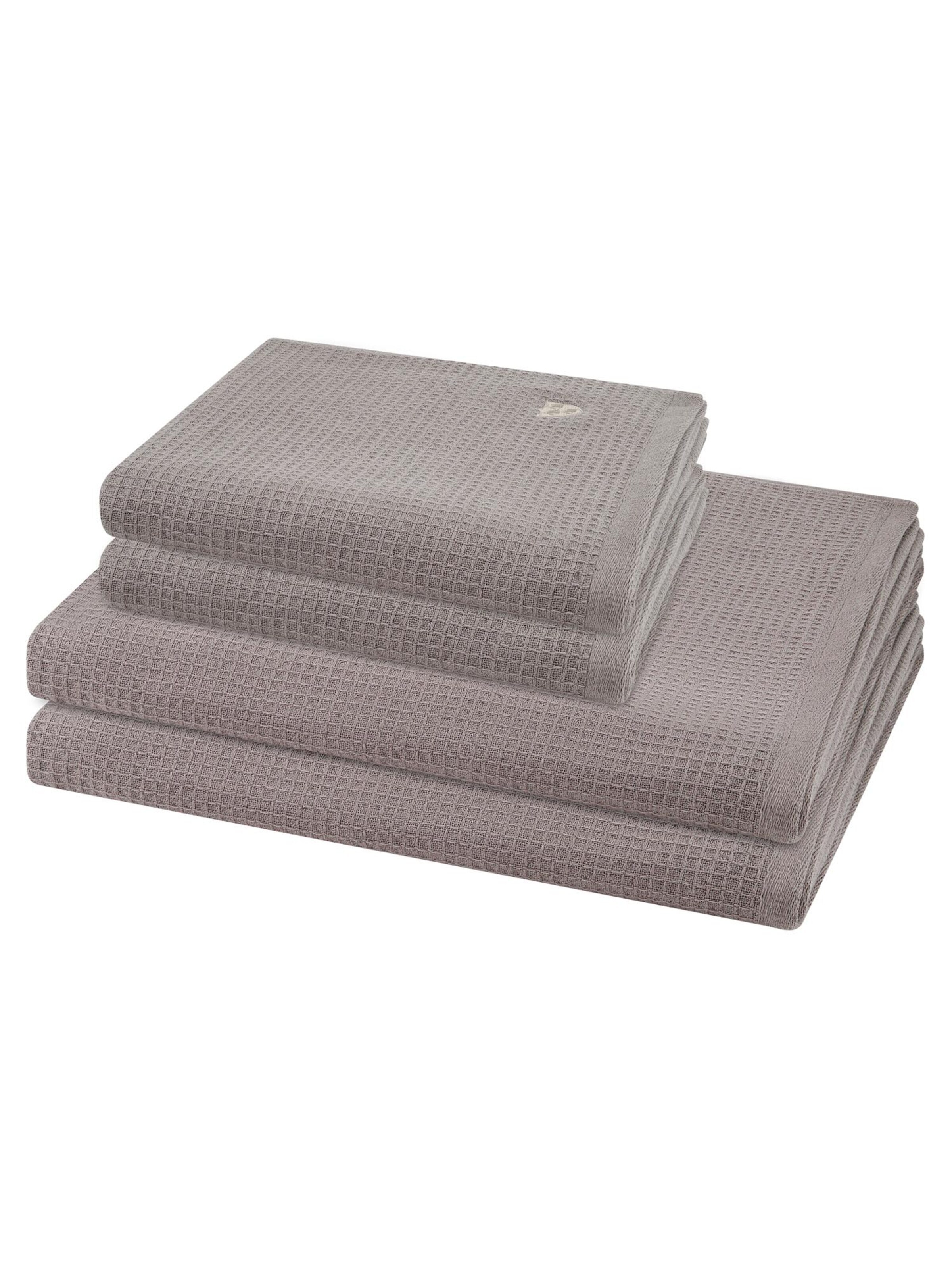 ROSS Towel 'Pique' in Brown: front