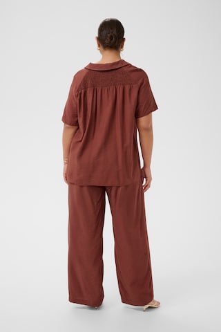 KAFFE CURVE Blouse in Red