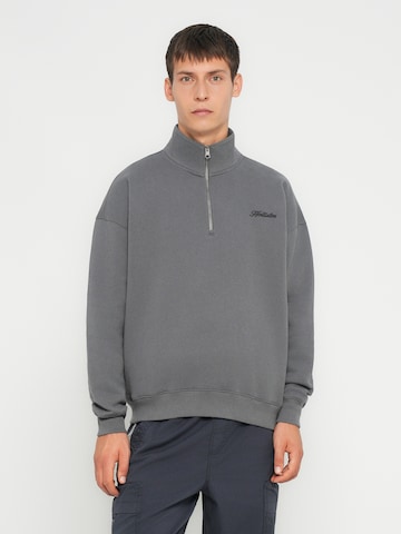 Bluză de molton de la HOLLISTER pe gri: față