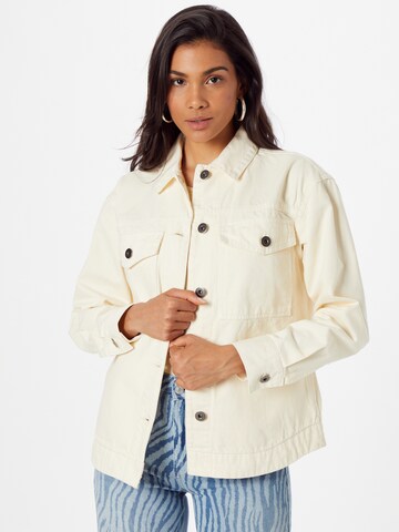 Urban Classics Between-Season Jacket in Beige: front