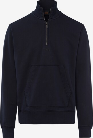 BOSS Sweatshirt 'Zefadehalf' in Black: front