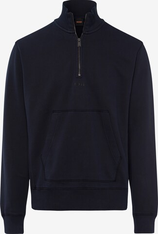 BOSS Orange Sweatshirt 'Zefadehalf' in Black: front