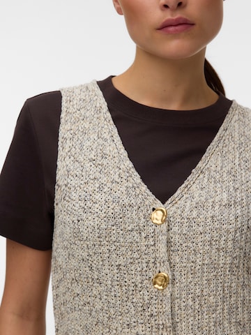 VERO MODA Gebreide bodywarmer 'VMPENELOPE' in Beige