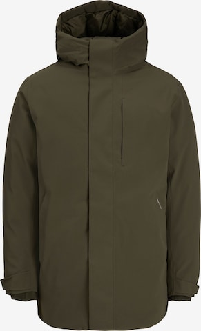 JACK & JONES Vinterparkas 'JJEKeen' i grön: framsida