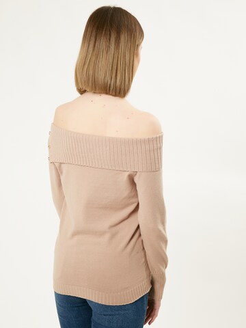 Influencer Pullover i beige