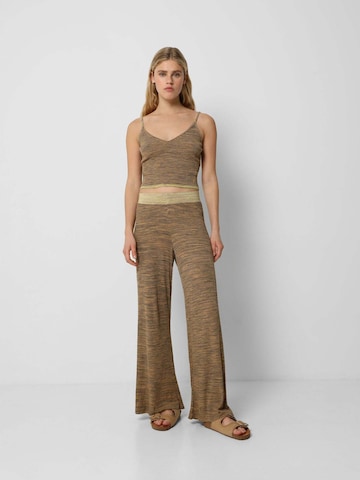 Scalpers Flared Trousers in Green