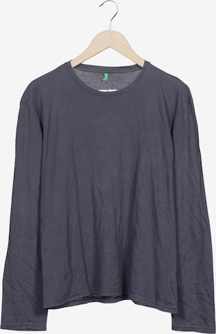 UNITED COLORS OF BENETTON Langarmshirt XL in Grau: Vorderseite