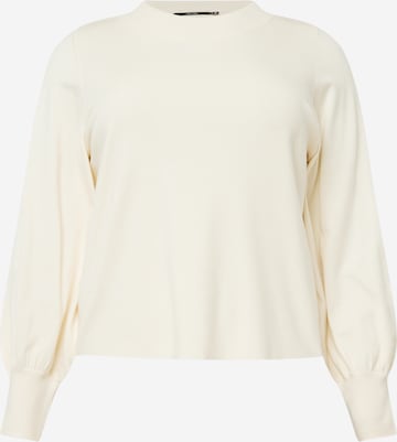 Vero Moda Curve Sweater 'HOLLY KARIS' in Beige: front