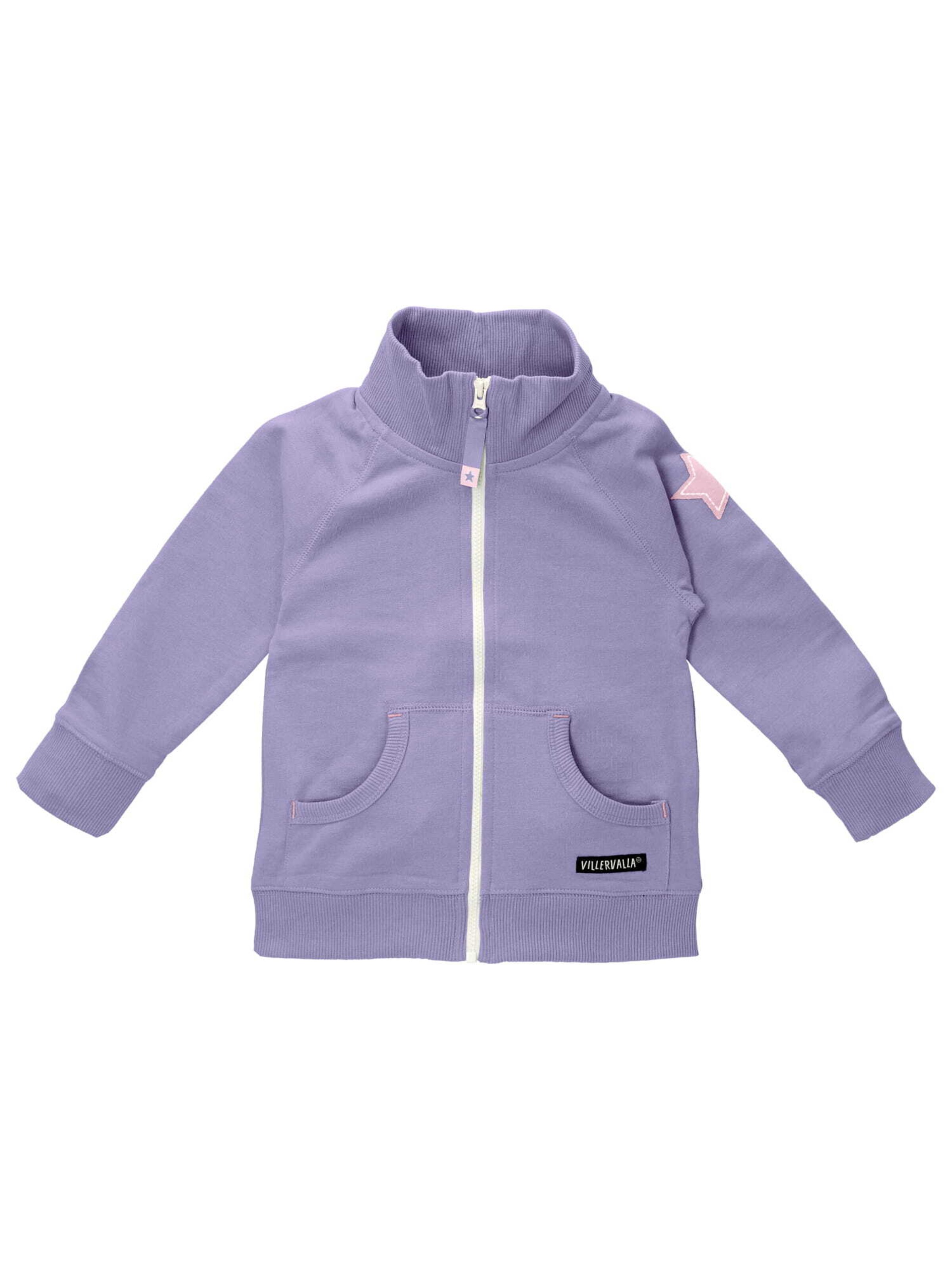 Villervalla Zip-Up Hoodie in Purple: front