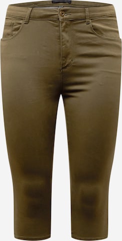 ONLY Carmakoma Skinny Jeans 'Augusta' in Grün: predná strana