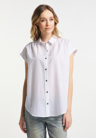 DreiMaster Vintage Blouse in White: front