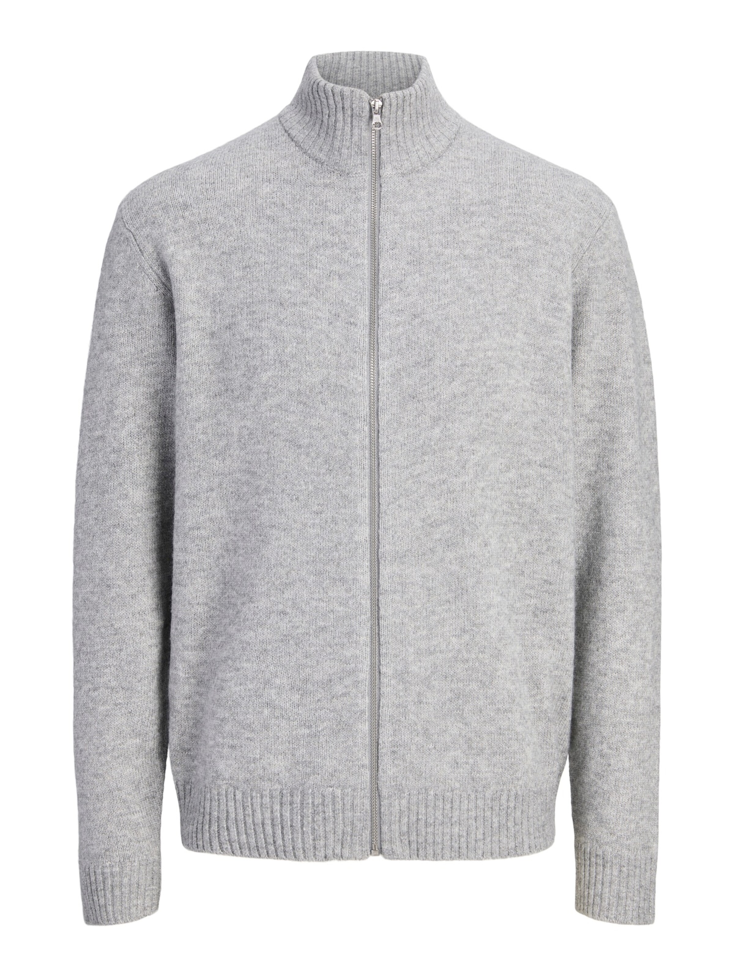 Jack & Jones Plus - Cárdigan 'JJSoho Ollie PLS' en gris: frente