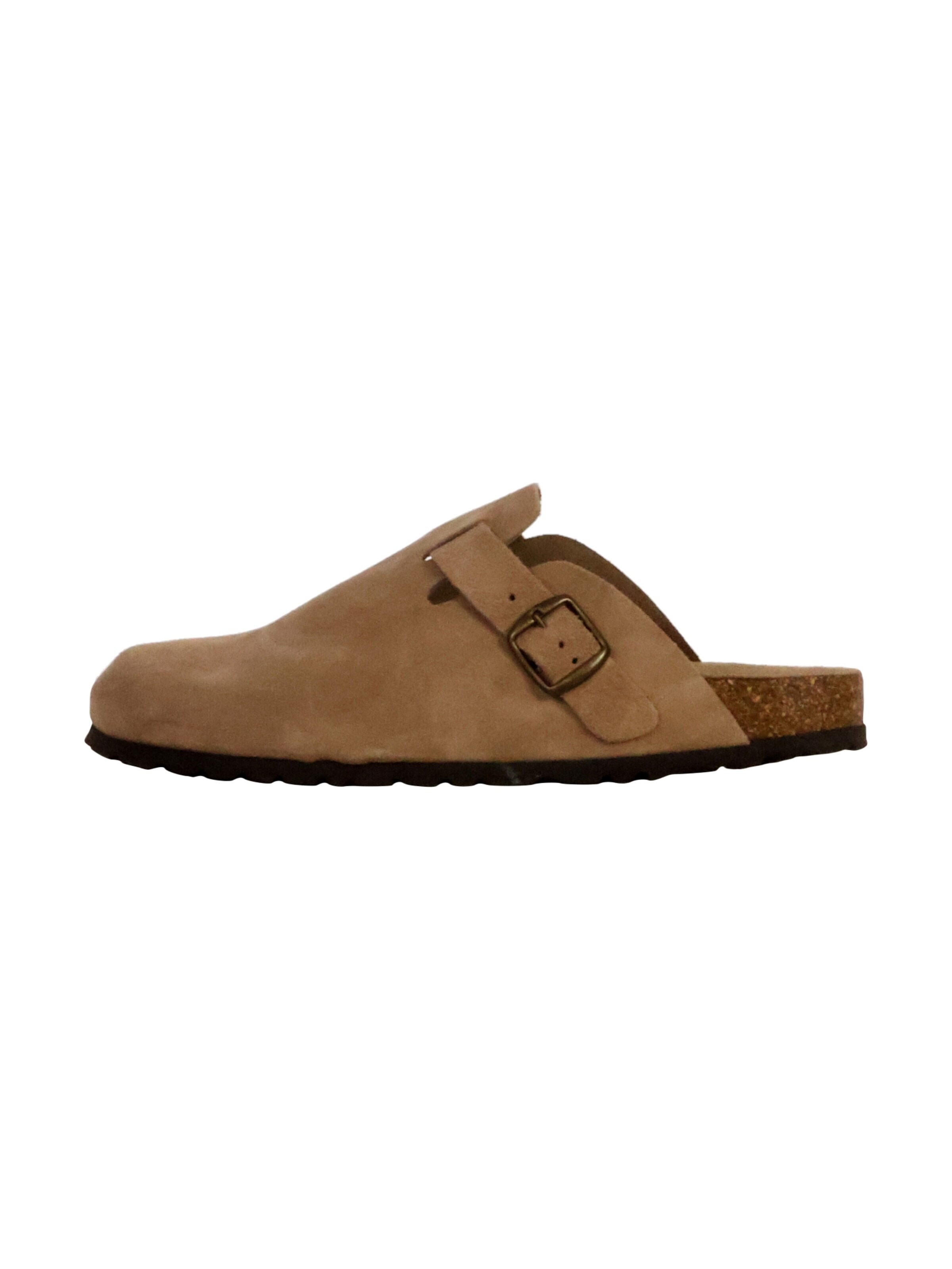 The Divine Factory Mule 'Joasis-Lederpantoletten' in Brown: front