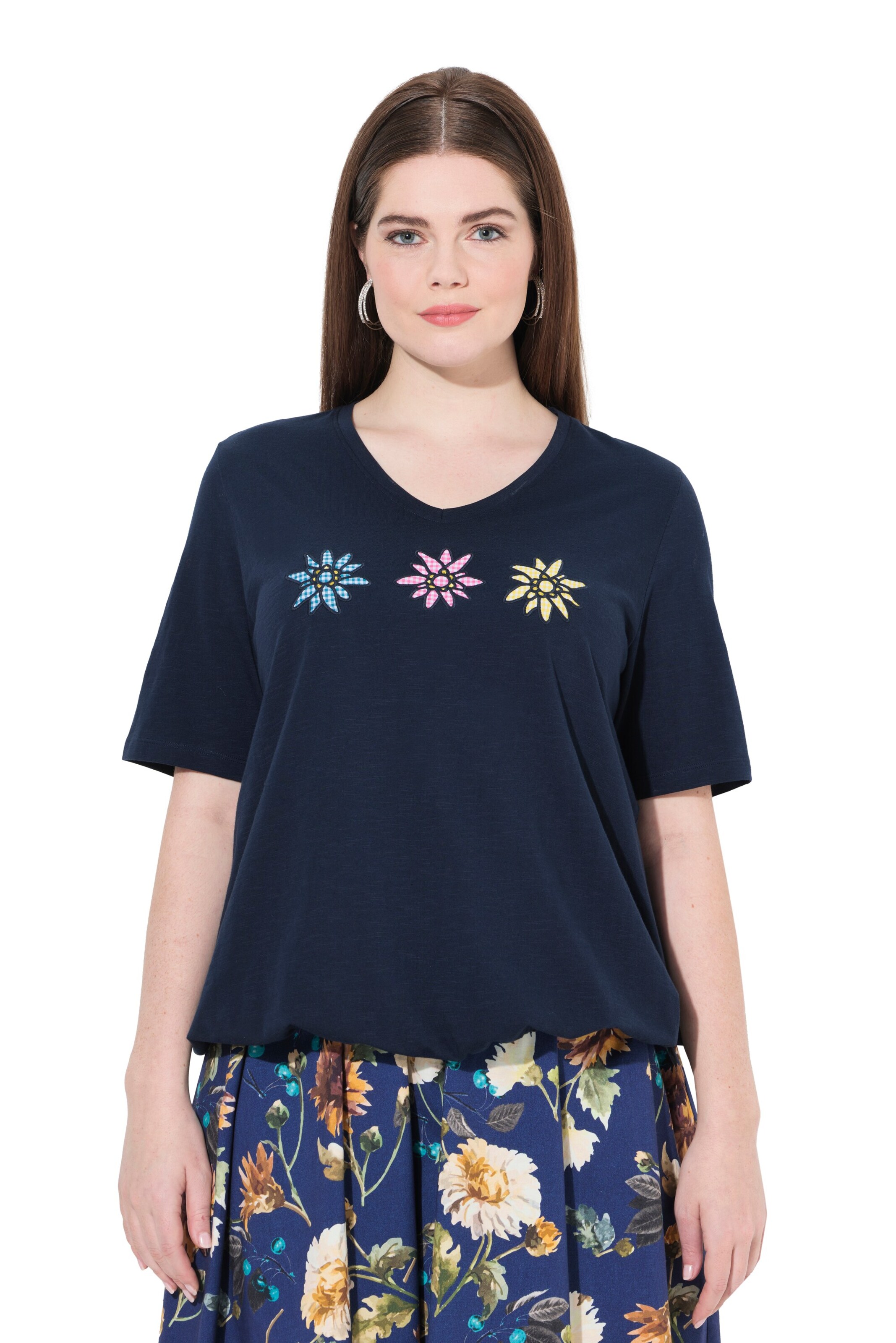 Ulla Popken Shirt in Blau: Vorderseite