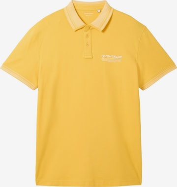 T-Shirt TOM TAILOR en jaune : devant