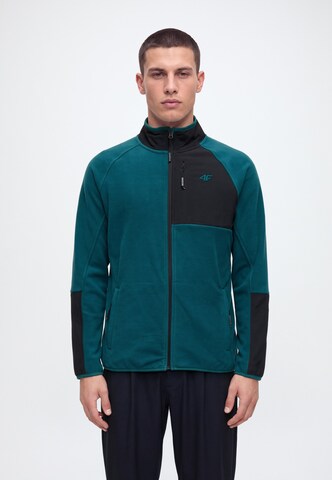 4F - Chaqueta polar funcional en verde: frente