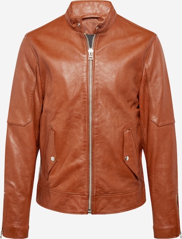 Goosecraft Between-Season Jacket in Brown: front