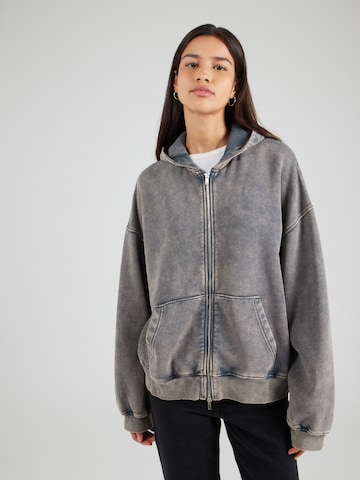 WEEKDAY Sweatjacke in Blau: Vorderseite