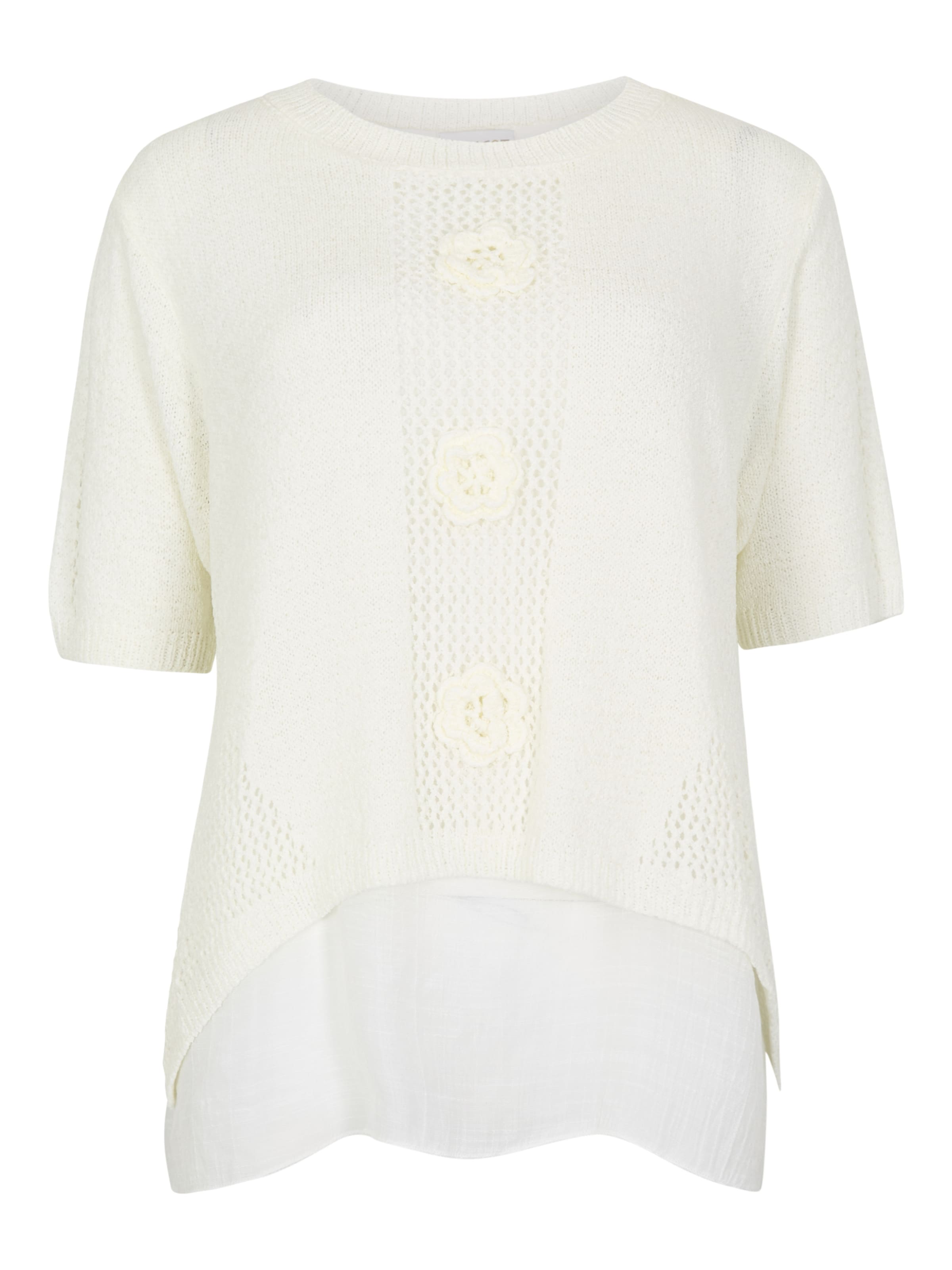 Apricot Top ' ' in Wit: voorkant
