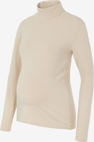 MAMALICIOUS Shirt 'Mia' in Beige: voorkant