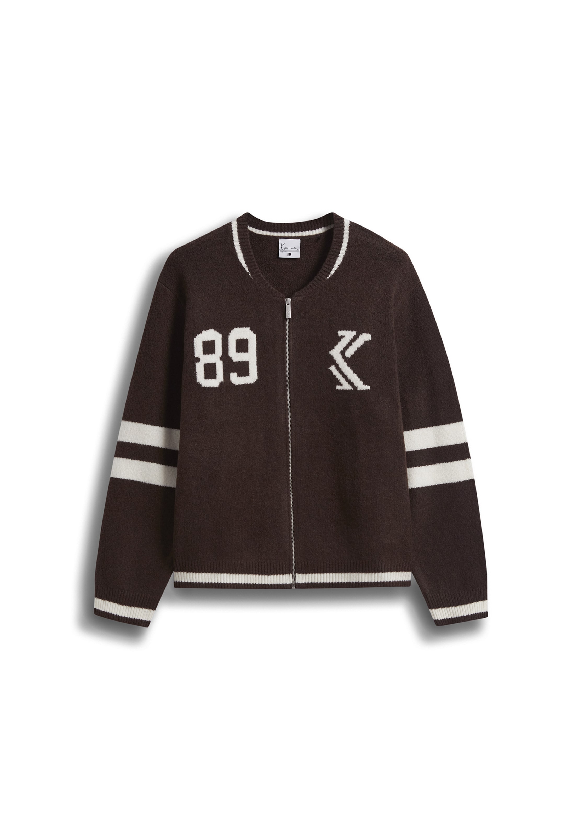 Vestes en maille Karl Kani en marron : devant