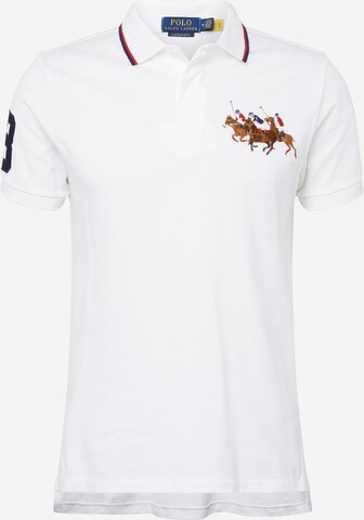 T-Shirt Polo Ralph Lauren en blanc : devant