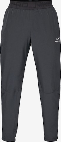 juoda NIKE Siaurėjantis Sportinės kelnės 'Pro': priekis