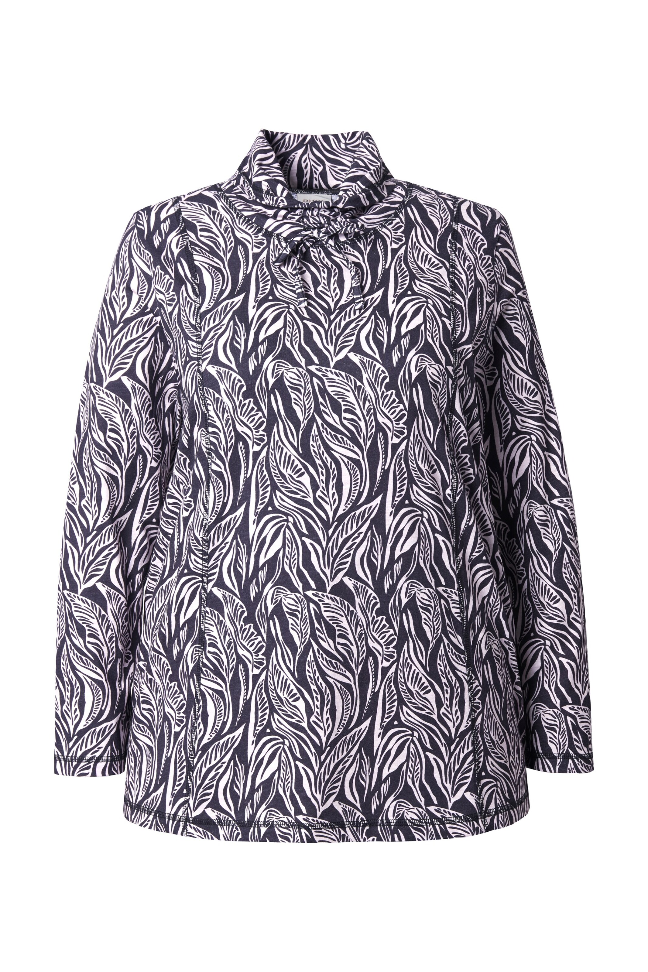 Ulla Popken Blouse in Zwart: voorkant