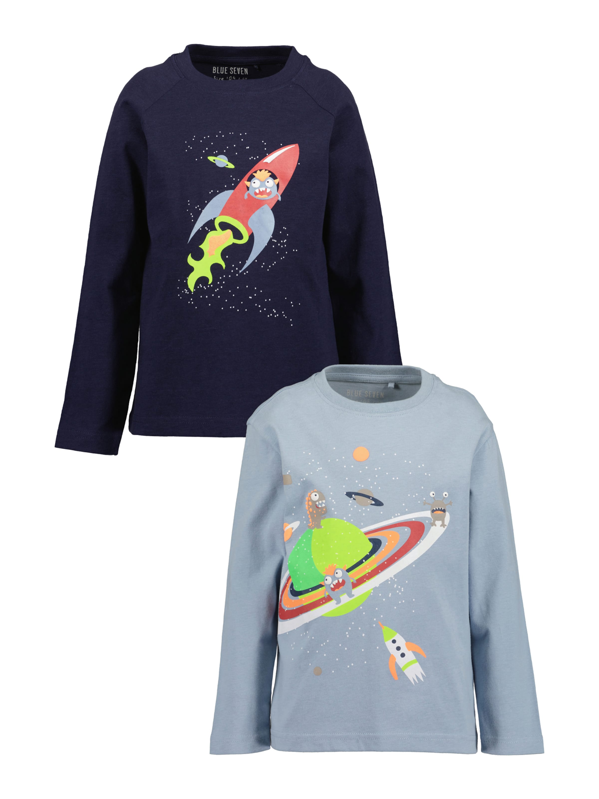 BLUE SEVEN - Camiseta en azul: frente