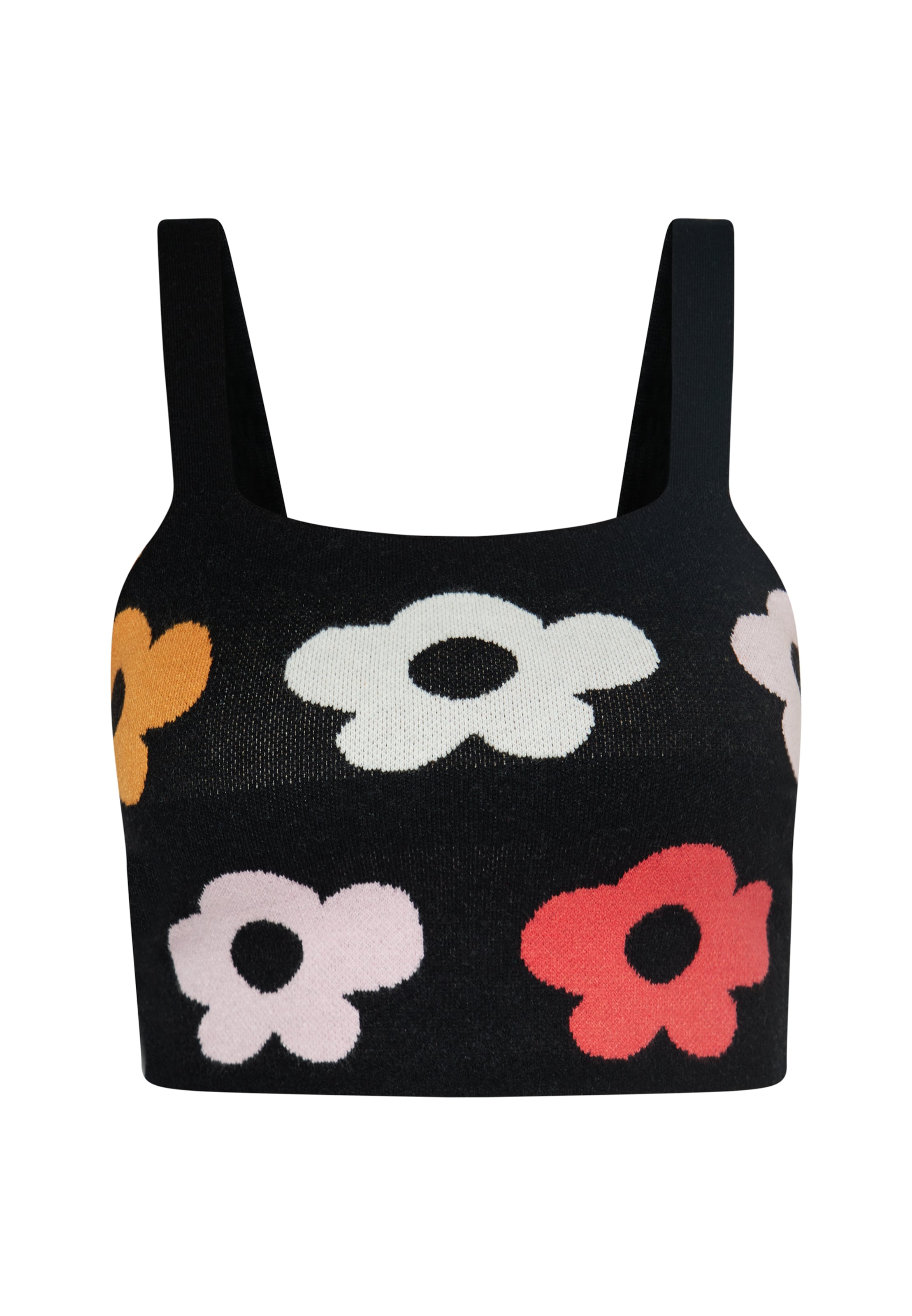 juoda swirly Palaidinė be rankovių: priekis