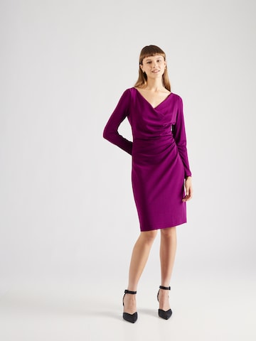 Robe de cocktail Vera Mont en violet : devant