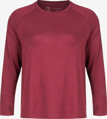 Q by Endurance Shirt 'CIHERA MELANGE' in Red: front