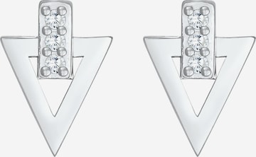 ELLI Ohrringe Dreieck in Silber: Vorderseite